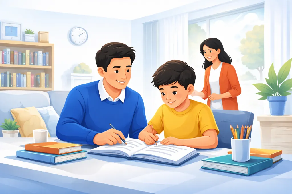 A student learning at home with a verified tutor
